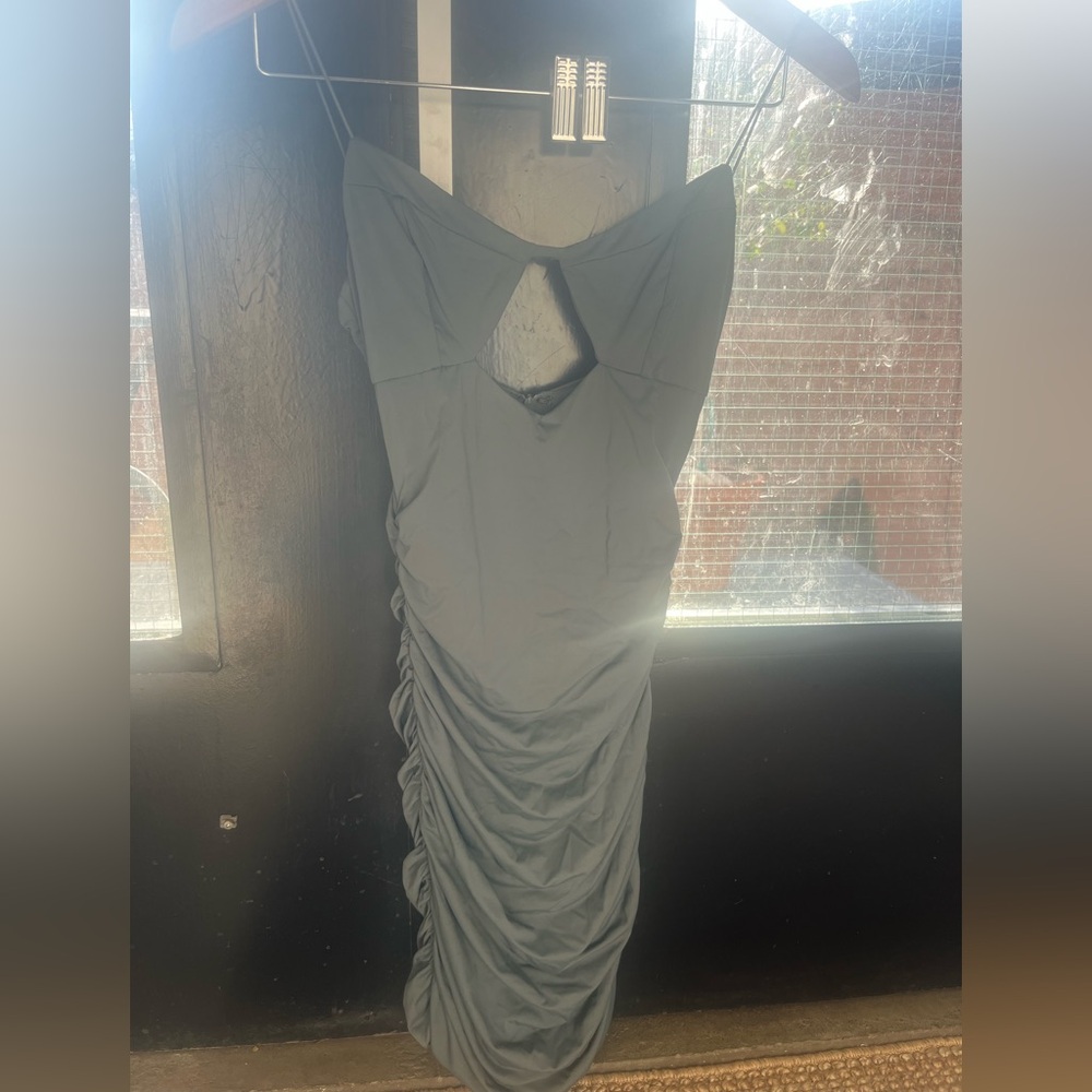 Grey chest cut out Tiger Mist dress
